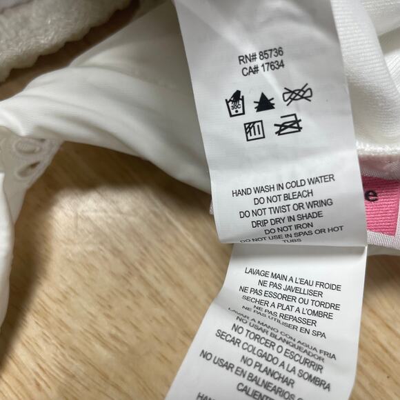 Kate Spade New York NWT Eyelet Halter Underwire One-Piece Swimsuit White Size L - Picture 7 of 11